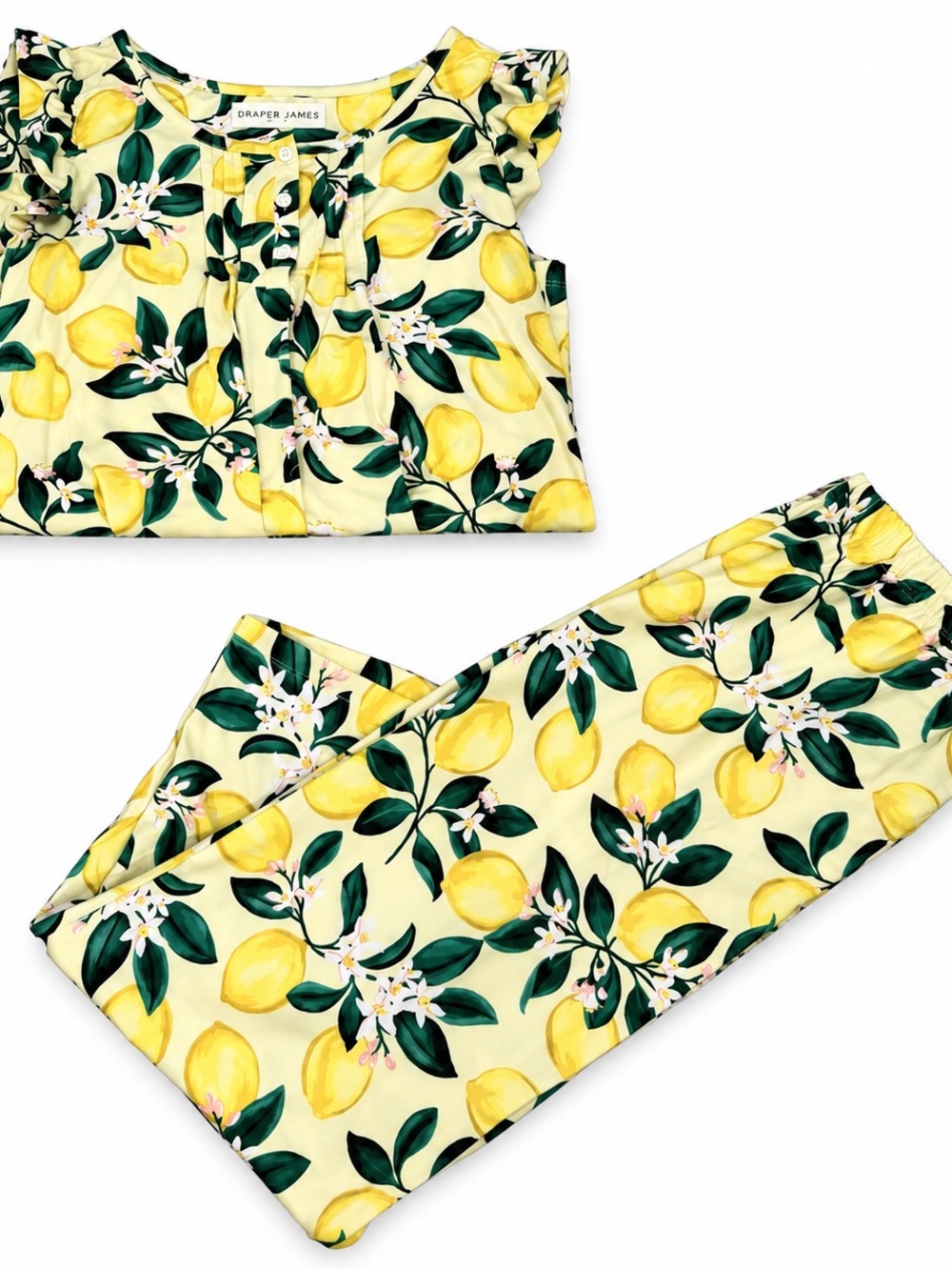 Draper James Lemon Print Pajama Set XS